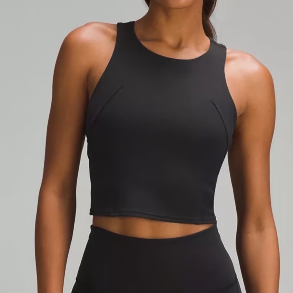 Retired Lululemon Black Wunder Train Tank Too Cropped